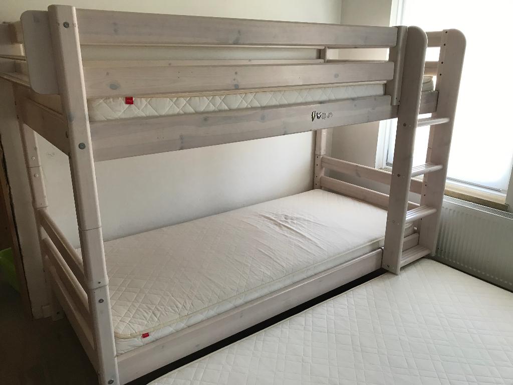 Lit superposé Flexa avec deux matelas, Enlèvement, Utilisé, Lits superposés