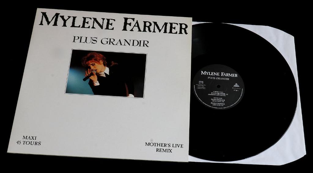 Mylène Farmer - Maxi 45 trs Plus grandir EO état neuf, Ophalen, Zo goed als nieuw