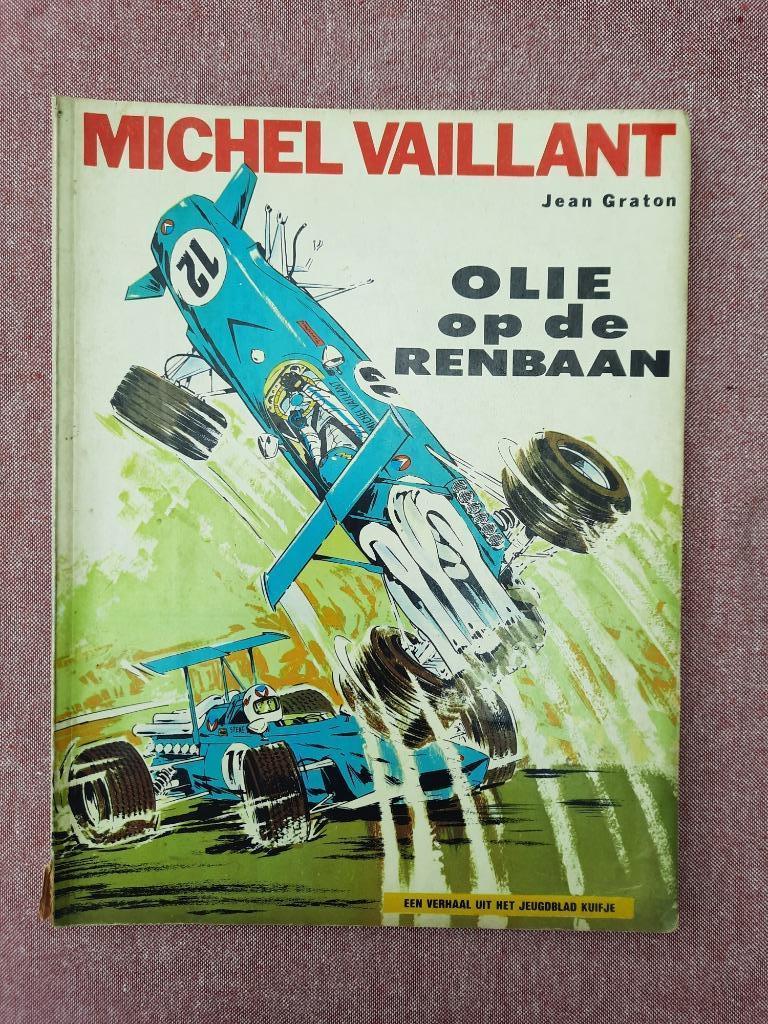 Michel Vaillant Olie op de renbaan, Gelezen, Jean Graton, Eén stripboek, Ophalen of Verzenden