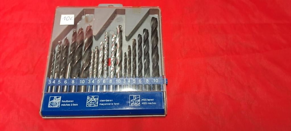 Coffret de forets en coffret HSS + coffret de 3 types de for, Bricolage & Construction, Enlèvement ou Envoi, Comme neuf