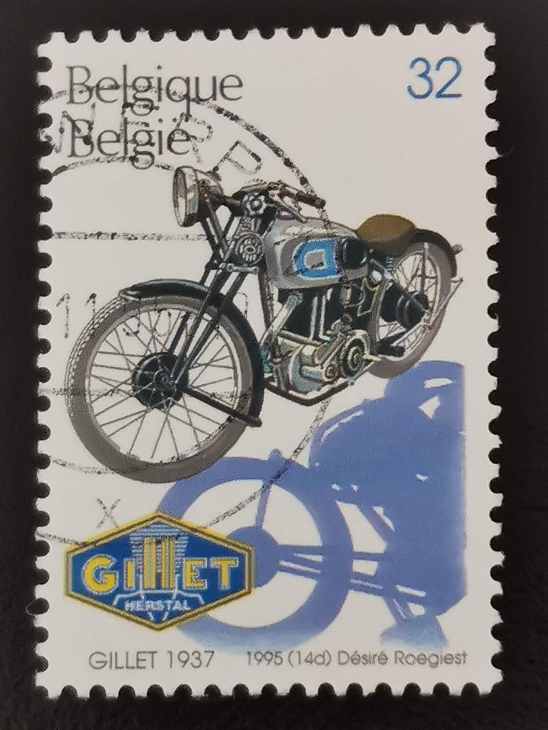 Belgie 1995 - oude Belgische moto's, Ophalen of Verzenden, Gestempeld, Voertuigen