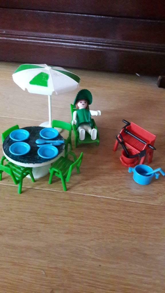 playmobil tuinbarbecue, Ophalen of Verzenden, Gebruikt, Complete set