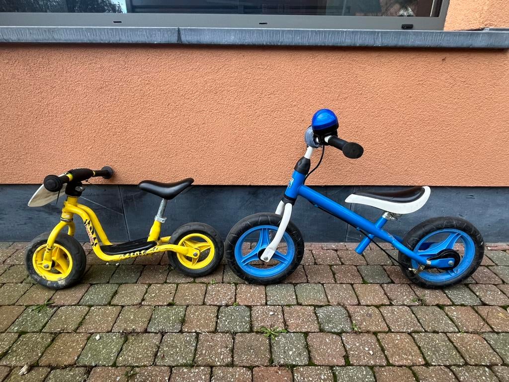2 loopfietsen te koop (apart kan ook), Ophalen, Gebruikt