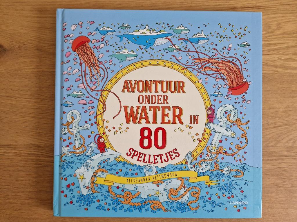 boek met spelletjes avontuur onder water in 80 spelletjes, Ophalen, Zo goed als nieuw