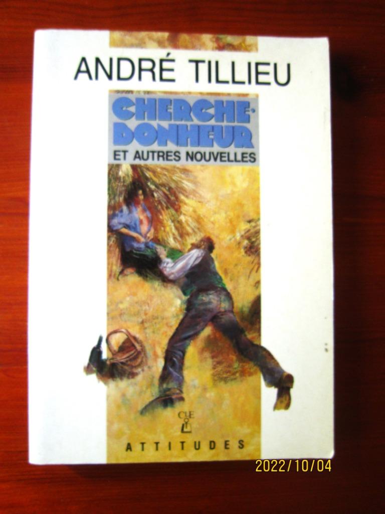 Livre "Cherche bonheur et autres nouvelles" d'André Tillieu, Envoi, Utilisé, André Tillieu