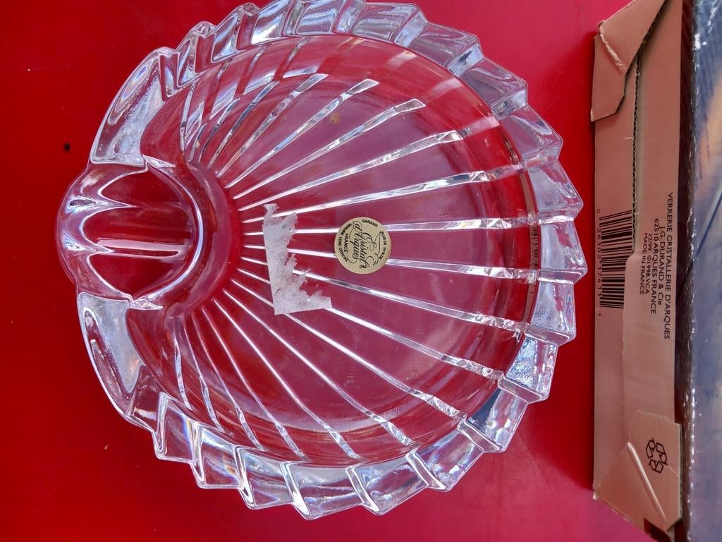 Cendrier éventail. Cristal d'Arques.  Neuf, Enlèvement ou Envoi