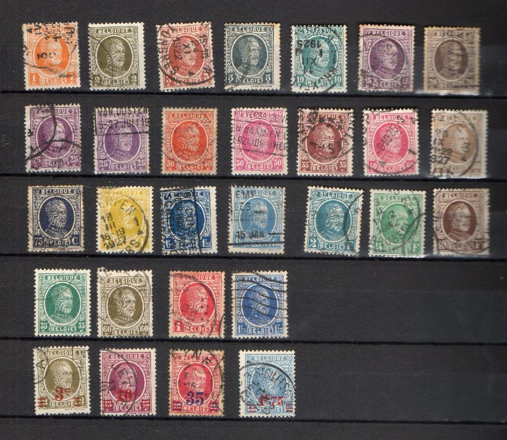 Année 1922-1927 : 190-200 + 245-248 + 254-257 obli. - Houyou, Ophalen of Verzenden