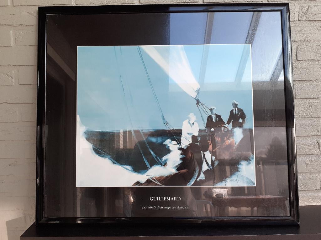 kader met poster GUILLEMARD 'Oceanic prints', Huis en Inrichting, Ophalen of Verzenden, Zo goed als nieuw
