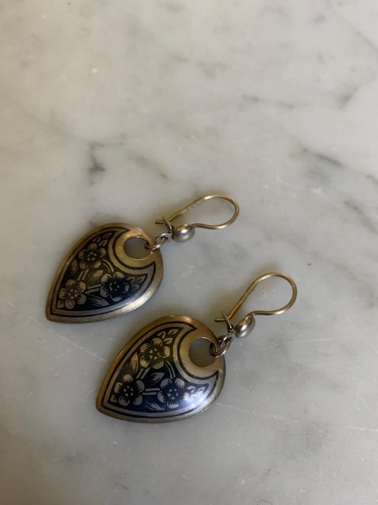 Boucles d’oreilles argent dorées, Bijoux, Sacs & Beauté, Boucles d'oreilles, Enlèvement ou Envoi, Or, Comme neuf, Argent