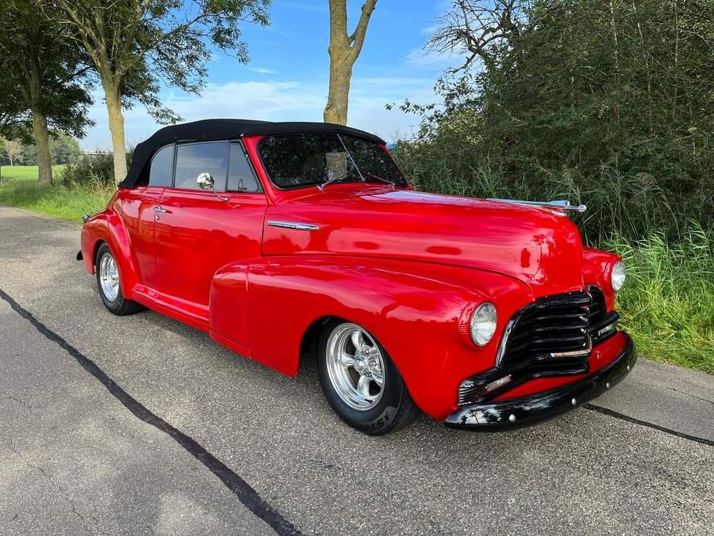 Chevrolet Fleetmaster Cabriolet 1947 5700cc V8, Auto's, Oldtimers, Particulier, ABS, Chevrolet, Benzine, Cabriolet, Automaat, Rood