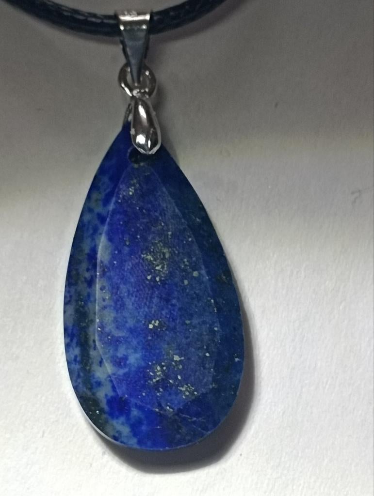 Pendentif en lapis lazuli, Enlèvement ou Envoi, Neuf, Blanc, Or