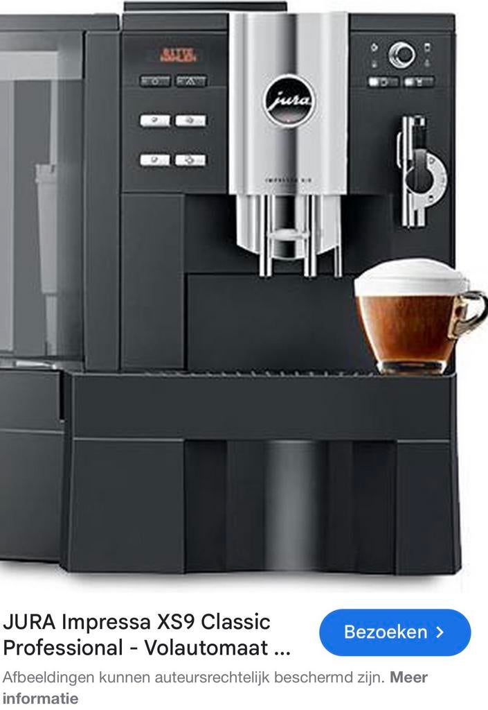 JURA IMPRESSA XS9 Classic One Touch Cappuccino,, Espresso apparaat, 10 kopjes of meer, Ophalen of Verzenden, Zo goed als nieuw
