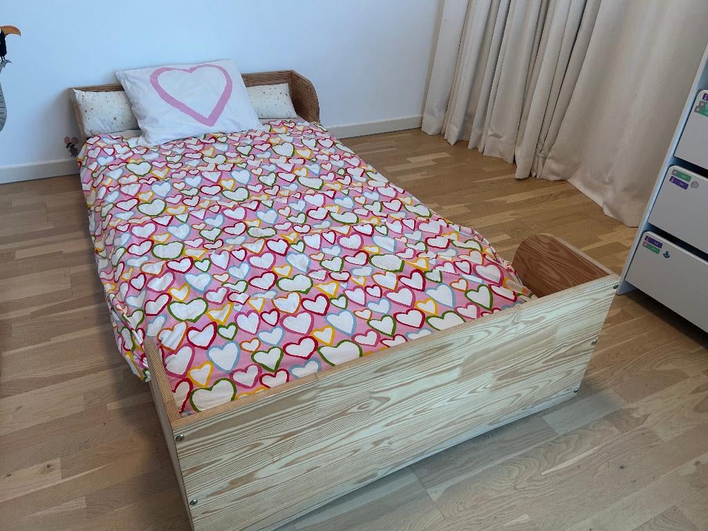 Lit enfant Montessori 100 x 200, Sommier à lattes, Enlèvement, 100 cm ou plus, 180 cm ou plus