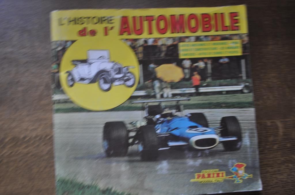 PANINI COMPLEET ALBUM - 1  L' HISTOIRE DE L' AUTOMOBILE, Verzenden, Gebruikt, Meerdere stickers