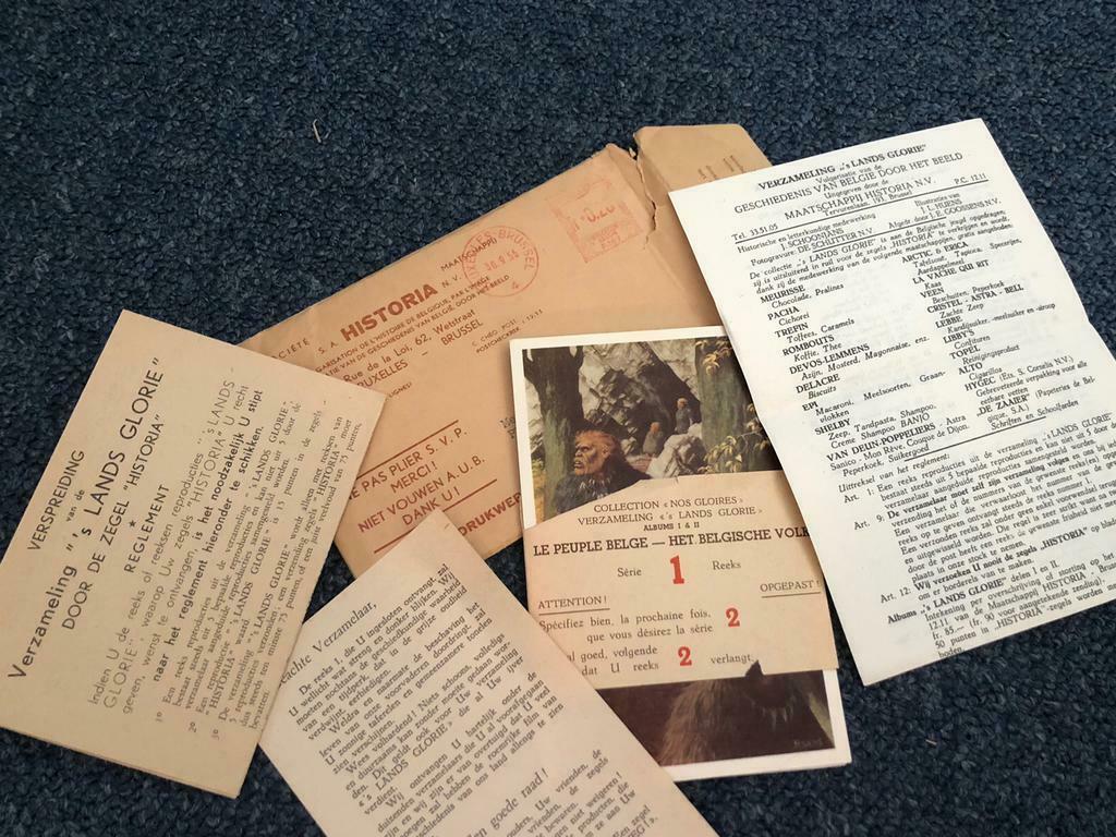 Historia - vintage pakketje - gratis verzending, Verzamelen, Verzenden, Zo goed als nieuw, 1940 tot 1960, Prent