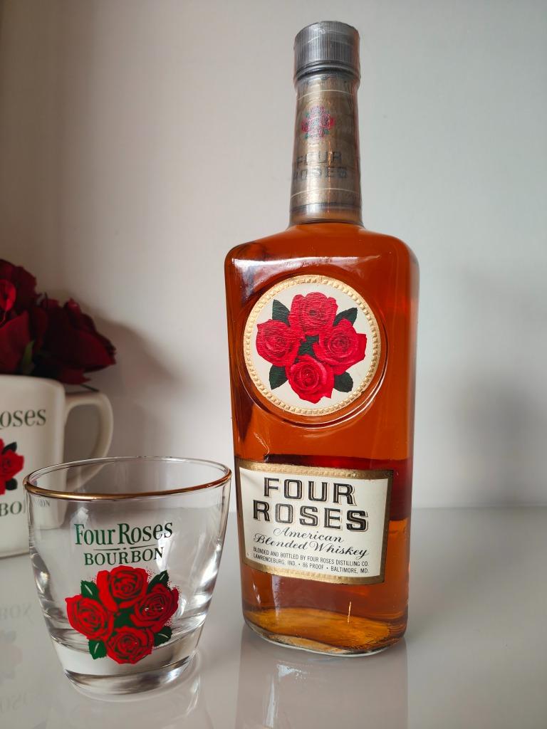 Vintage Four Roses Bourbon, 1960-1970, 86Proof, Overige gebieden, Overige typen, Nieuw, Ophalen of Verzenden