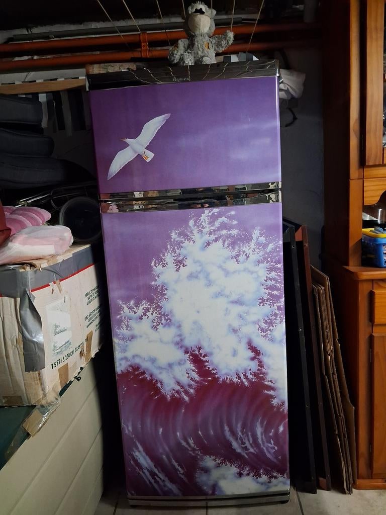 Retro frigo bieden vanaf 150, Ophalen, Zo goed als nieuw, Met vriesvak