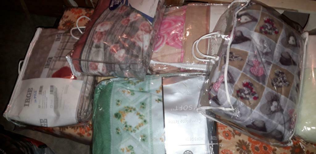 Draps pilou 1personne - parure complète, Neuf, Autres couleurs, Une personne, Enlèvement