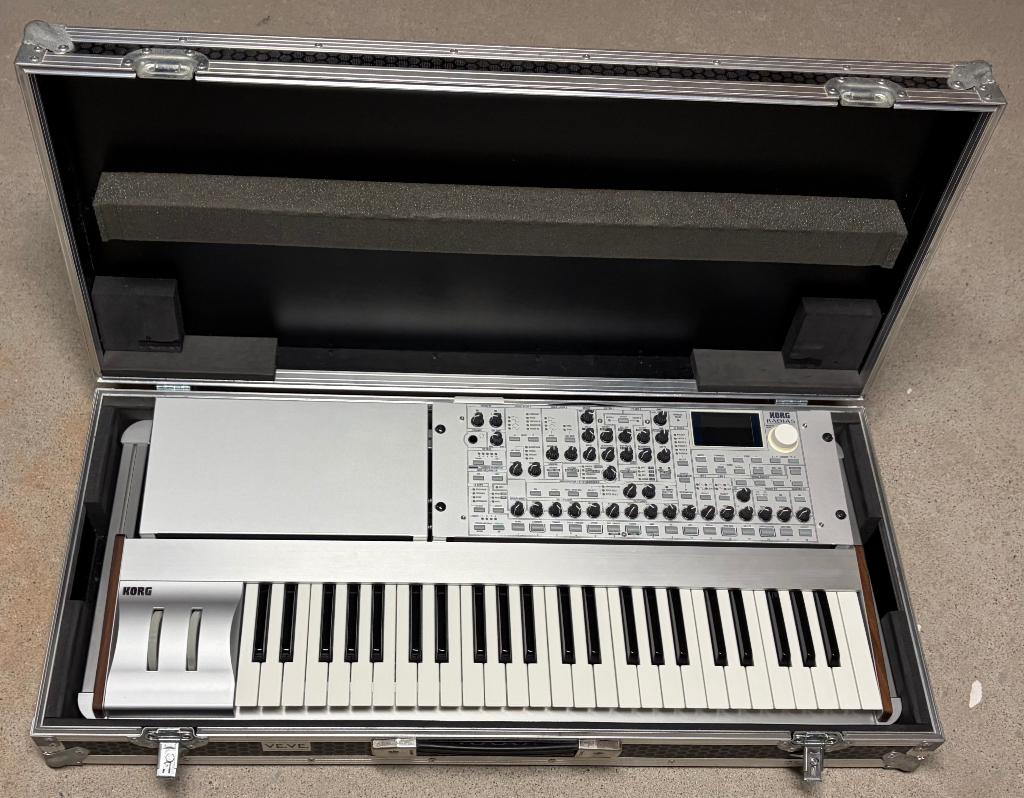 Korg Radias virtueel analoge synthesizer + koffer op maat, Met midi-aansluiting, Korg, Zo goed als nieuw, Ophalen