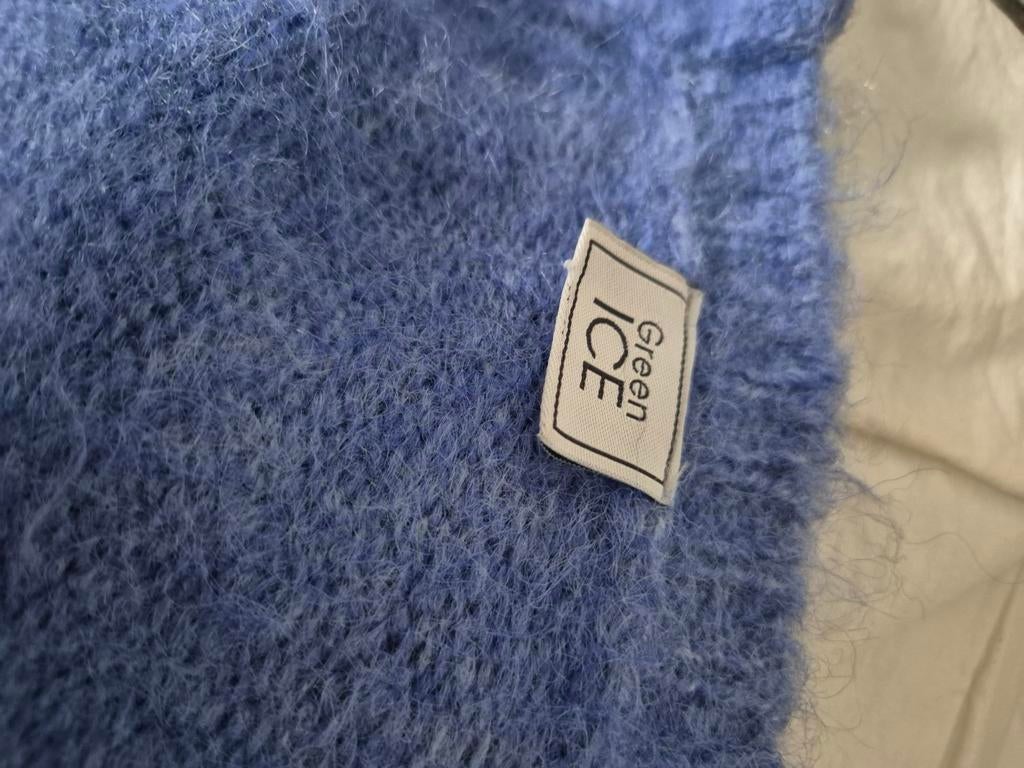 Stijlvolle lange damescardigan, XL, Green Ice, kleur blauw, Kleding | Dames, Truien en Vesten, Maat 46/48 (XL) of groter, Blauw