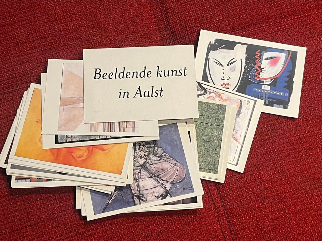 AALST KUNST - 65-tal postkaarten Beeldende Kunst in Aalst, Ophalen, Zo goed als nieuw