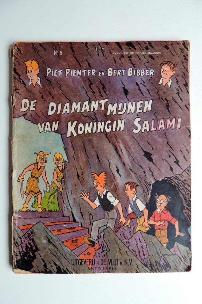 Piet Pienter & Bert Bibber - nr5-Diamantmijnen Koningin Sala, Une BD, Enlèvement, Utilisé