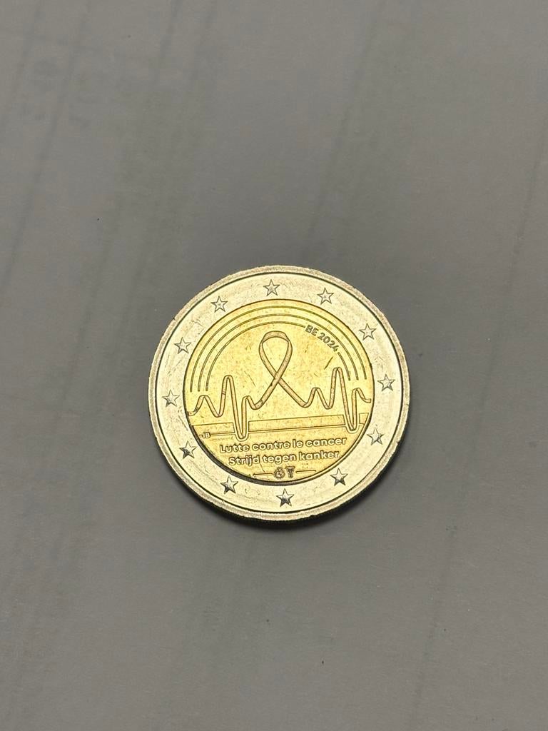 Belgique. 2 euros 10x 2024 « Lutte contre le cancer », Enlèvement ou Envoi, Belgique, 2 euros, Monnaie en vrac