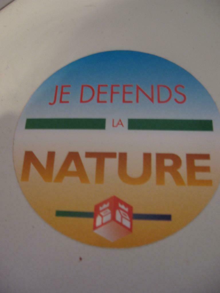 Sticker Je défends la NATURE CGER, Collections, Enlèvement ou Envoi, Neuf, Autres types