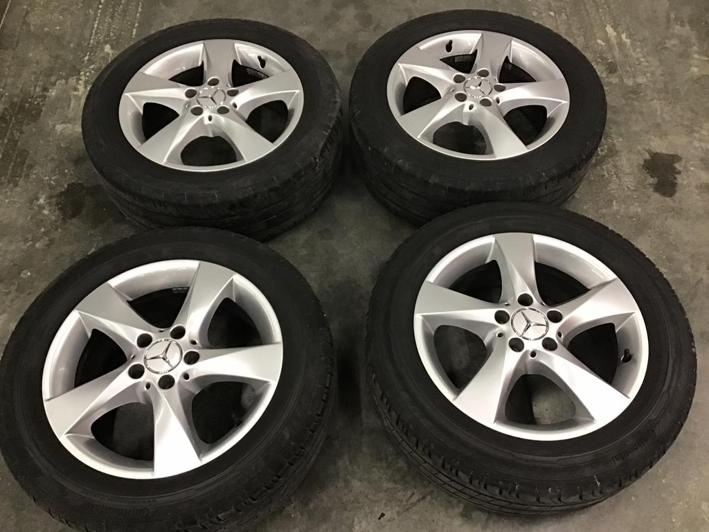 Velgen Vito W447 17“ + banden 225/55/17 Conti Vancontact TOP, Ophalen, 17 inch, Band(en), Bestelwagen