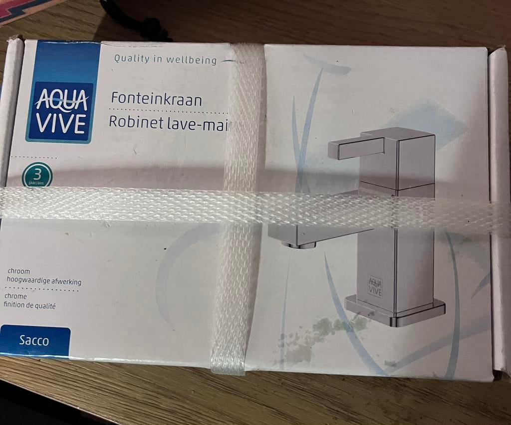 Robinet lave main neuf, Bricolage & Construction, Sanitaire, Enlèvement ou Envoi, Comme neuf, Chrome, Robinet