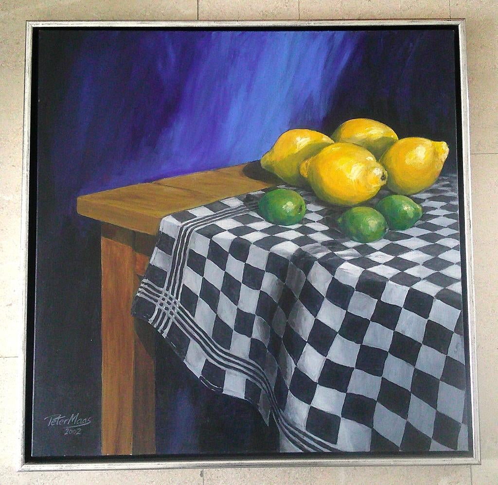 Stilleven citroenen op tafel 2002 - Peter Maas (geb. 1954), Ophalen