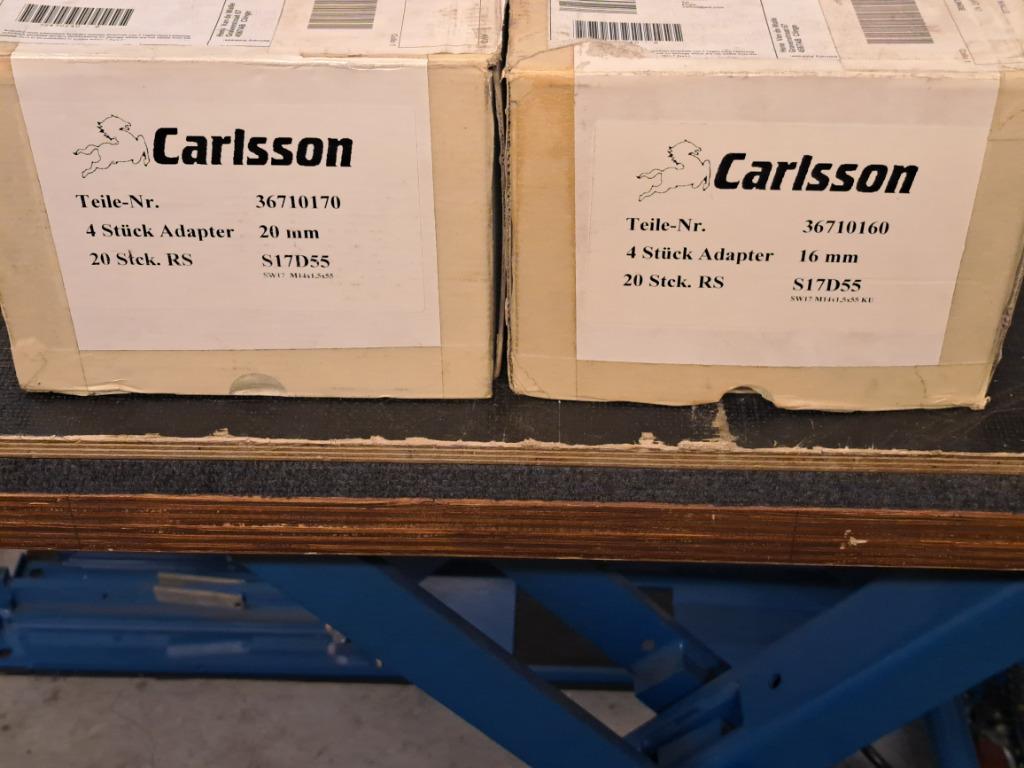 Twee sets Carlsson adapters/spoorverbreders 16 en 20 mm, Ophalen, Nieuw, Velg(en)