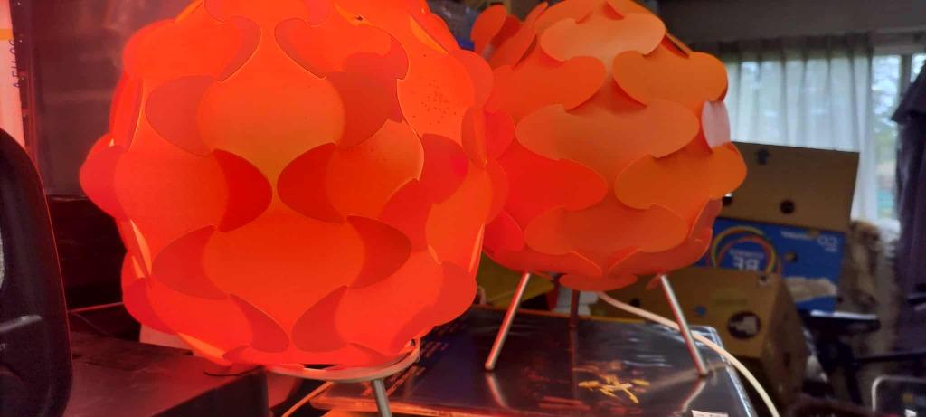 2 Retro IKEA FILLSTA Puzzle Lampen,, Ophalen of Verzenden, Huis en Inrichting