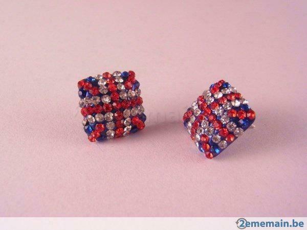 Boucles d'oreilles Fashion Drapeau Anglais Neuf, Nieuw