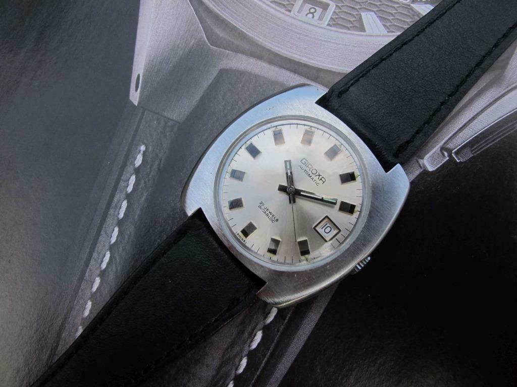 NOS Giroxa Automatic 25 rubis années 70 Montre homme suisse, Collections, Enlèvement ou Envoi, Neuf