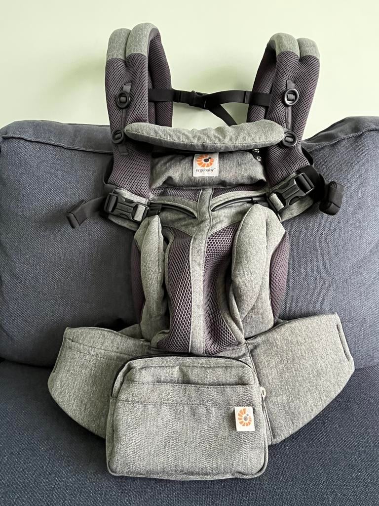 Draagzak Ergobaby 360 cool air (donkergrijs), Autres marques, Porte-bébé, Enlèvement ou Envoi, Comme neuf