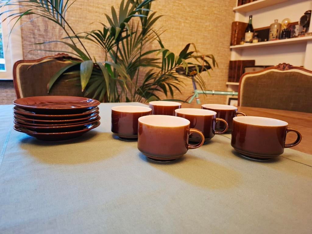 Vintage Villeroy & Boch servies - set van 6, Enlèvement ou Envoi