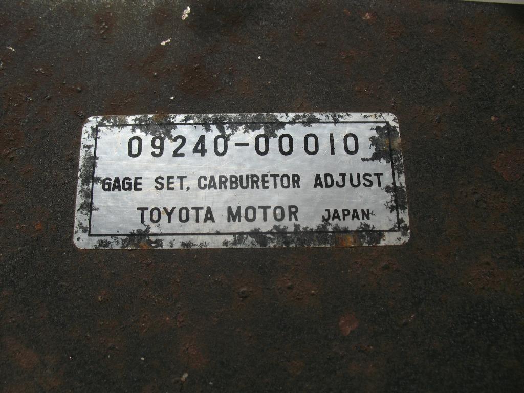 gage set carburetor adjust toyota motor japan, Auto diversen, Autogereedschap, Ophalen of Verzenden, Zo goed als nieuw
