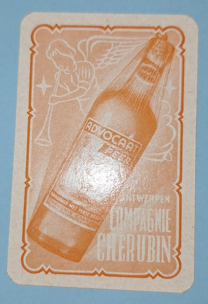 Carte à jouer à Anvers— Distillery Cie. Chérubin, orange_116, Enlèvement ou Envoi, Utilisé, Carte(s) à jouer