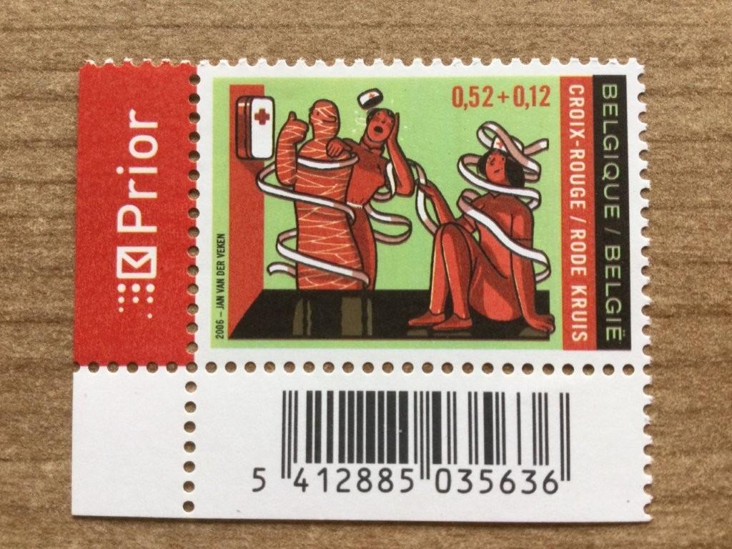 3525, Postzegels en Munten, Postzegels | Europa | België, Verzenden, Postfris, Postfris, Rode kruis