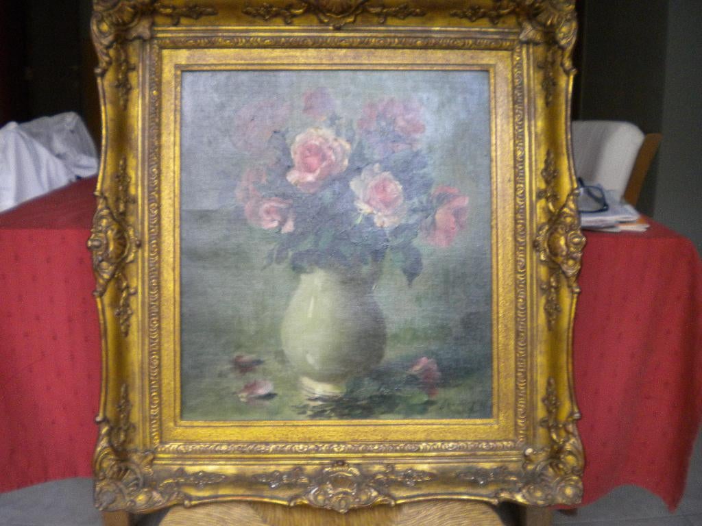 Peinture nature morte de Albert Dandoy (1885 - 1977), Enlèvement ou Envoi