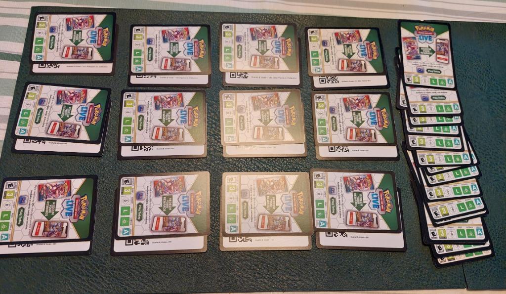 43 pokemon codekaarten van Scarlet&Violet 151, Ophalen of Verzenden, Nieuw, Losse kaart