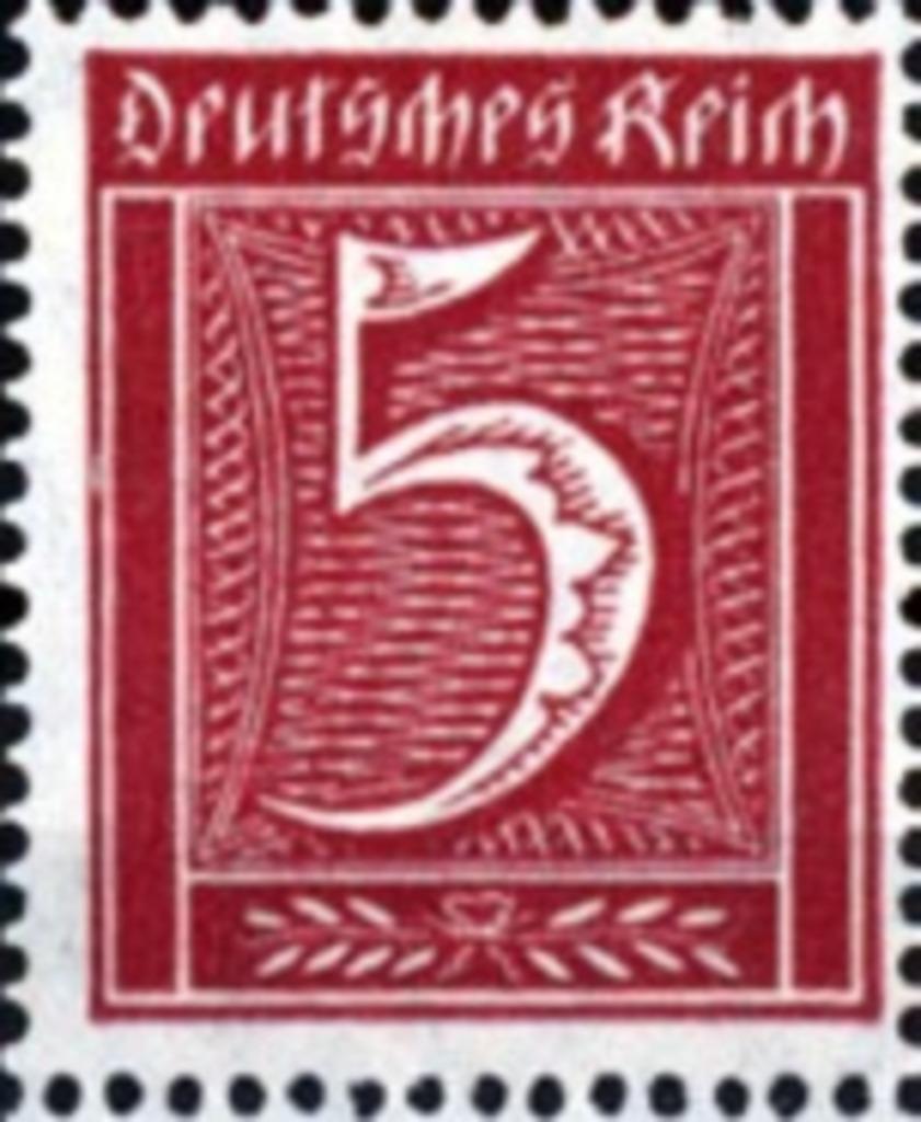 Postzegels Deutsches Reich 1921-1923, Enlèvement ou Envoi
