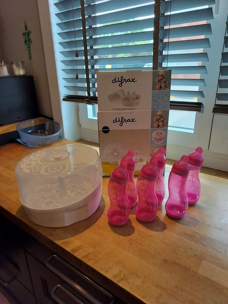 Difrax flessen en sterilisator, Ophalen, Nieuw, Sterilisator