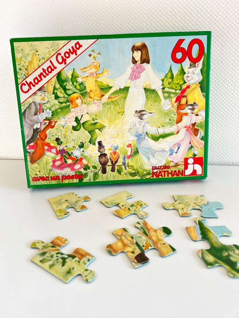 Puzzle 60 pièces Chantal Goya - Pipotin et la forêt magique, Gebruikt, Aucun, Aucun, Nathan