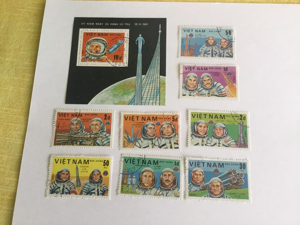 Ruimtevaart postzegels, Ophalen of Verzenden, Gestempeld