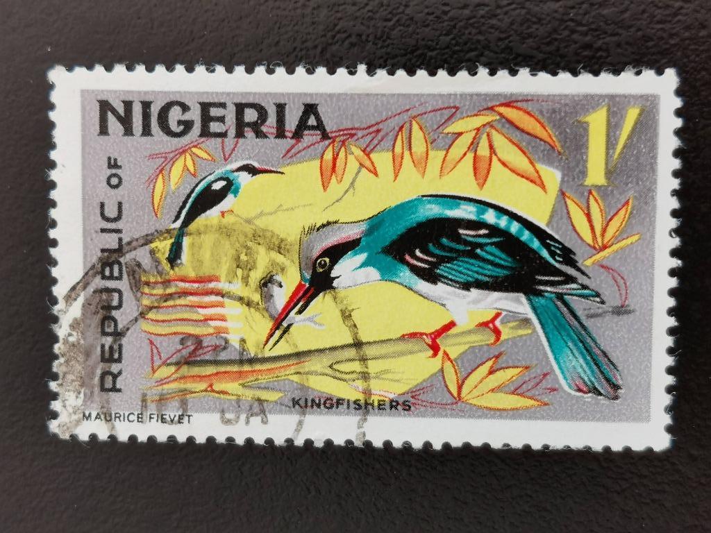 Nigeria 1965 - vogels - ijsvogels - zonder NSP&M Co Ltd, Ophalen of Verzenden, Gestempeld, Dier of Natuur