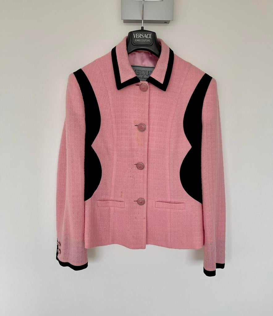 Veste Versace, Taille 38/40 (M), Enlèvement ou Envoi, Rose, Manteau