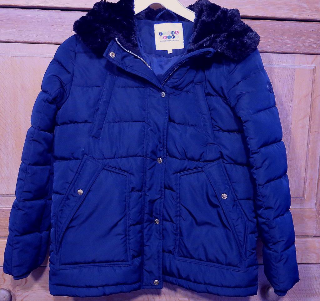 Manteau Fish & Chips, état neuf, 11ans (146), Kinderen en Baby's, Kinderkleding | Maat 146, Meisje, JBC, Ophalen of Verzenden