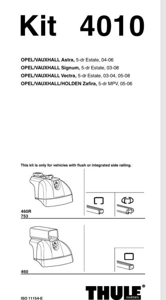 Thule barres de toit Opel Zafira Meriva - 4010, Autos : Divers, Porte-bagages, Enlèvement, Utilisé
